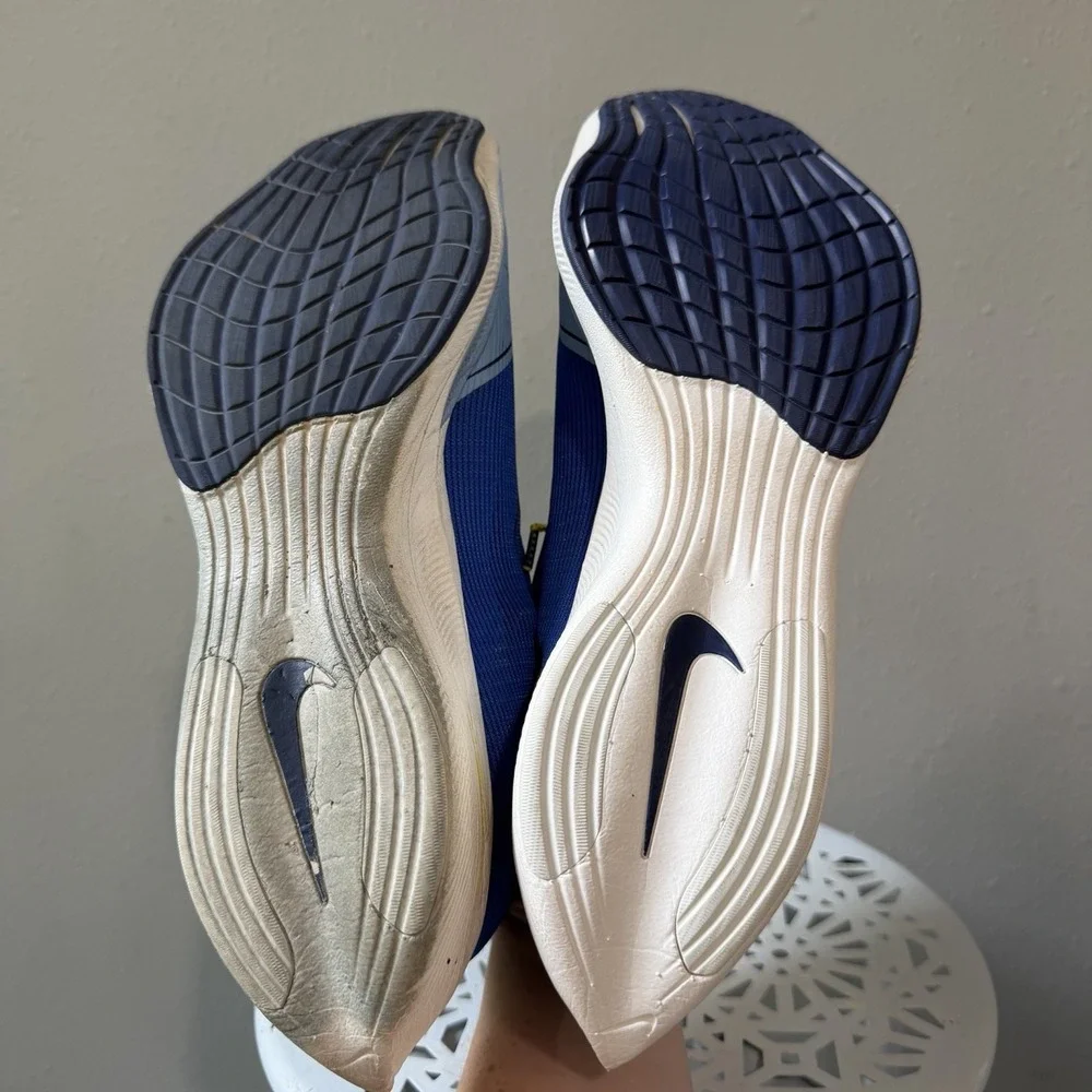 Nike ZoomX VaporFly NEXT% 2 2021 Mens Size 10.5 Blue Yellow White SAMPLE